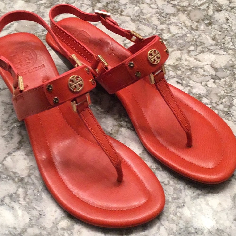 Tory Burch Robinson Demi Wedge Sandal w/ box